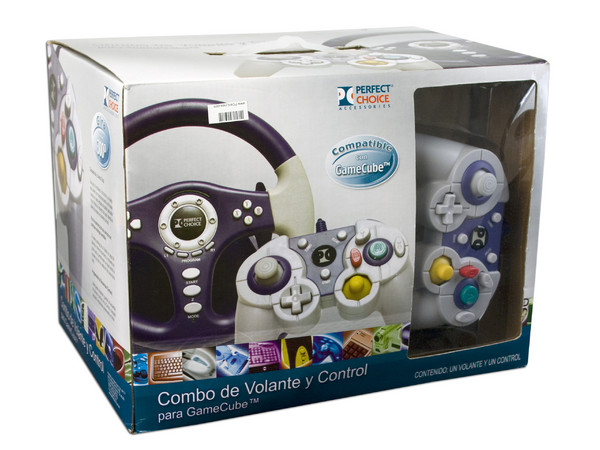 Volante y Control Perfect choice para Game Cube