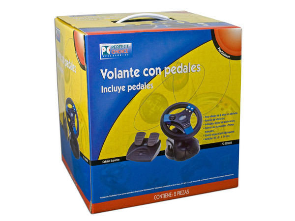 Volante y Pedales Perfect Choice para PlayStation 1