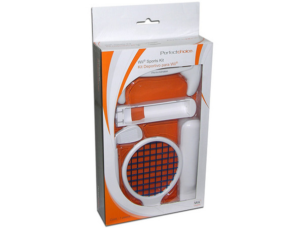 Kit deportivo Perfect Choice Extensión de Raqueta, Golf, Bate de Béisbol y Gamepad para Control remoto de Wii