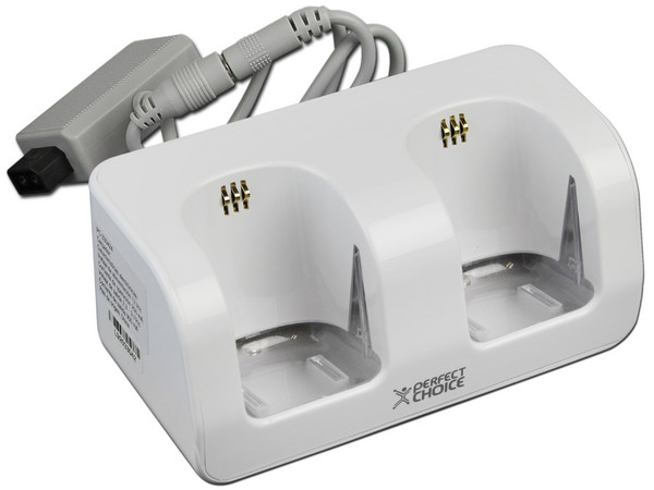 Cargador para 2 controles y Base con ventilador para Wii