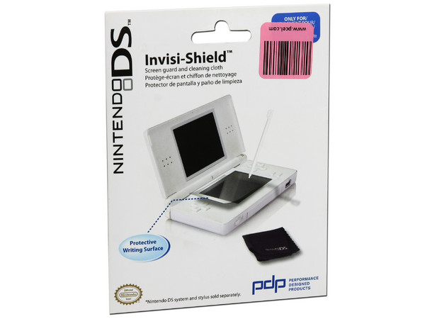 Invisi-Shield Protector de pantalla y paño de limpieza para Nintendo DS Lite