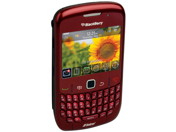 Smartphone BlackBerry Curve 8520 con teclado QWERTY, Cámara de 2 MP y Chat móvil. Color Rojo. Región 4