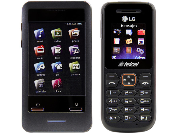 Reproductor Coby Pantalla Touch, Video, MP3, Cámara, Radio FM, 8GB + Celular LG-A100a, Región 4.