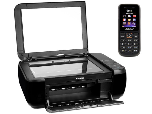 Multifuncional Canon PIXMA MP280, Impresora, Copiadora y Escáner + Celular LG-A100a, Región 4.