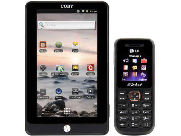 Tablet Coby Kyros con Android 2.3, Wi-Fi, Pantalla Touch Resistiva de 7
