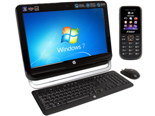 Computadora HP Omni All-in-One PC 120-1132la, AMD E-450 (1.65 GHz), 4GB DDR3, D.D. de 1TB, Video Radeon HD 6320, DVD SuperMulti, Red 802.11b/g/n, Windows 7 Home Premium (64 bits), Monitor LED HD Widescreen. de 20