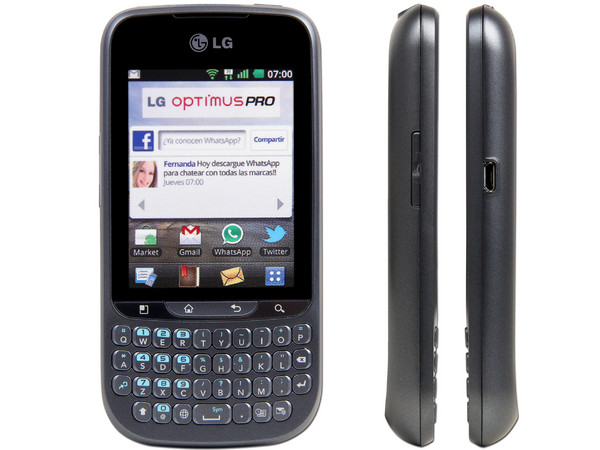 Celular LG C660h con Pantalla Touch y teclado QWERTY, cámara de 3.2 MP y conexión Wi-Fi, S.O. Android 2.3. Color Gris. Región 4