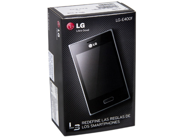Smartphone LG Optimus L3 con Pantalla Touch, Cámara de 3.2MP, conexión Wi-Fi y S.O. Android 2.3. Región 4