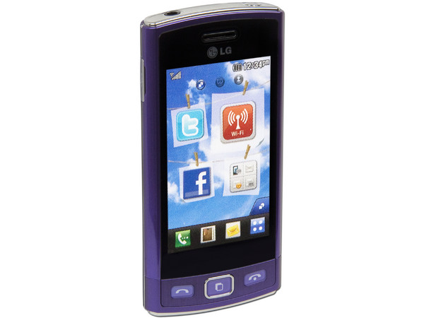 Celular LG GM360 con Pantalla Full Touch, cámara de 5.0 MP, conexion Wi-Fi. Color Morado. Región 4. 