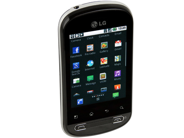  Celular LG Optimus Me P350f con Pantalla Touch, cámara de 3 MP, conexion Wi-Fi y S.O. Android 2.2. Región 4