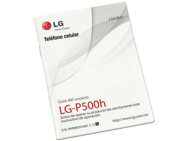 Celular LG Optimus One P500h con Pantalla Touch, cámara de 3.2 MP, conexion Wi-Fi, GPS y S.O. Android 2.2. Color Negro. Región 4. 