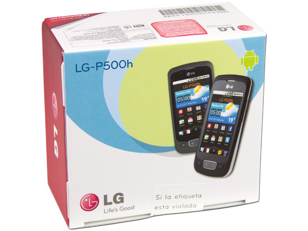 Celular LG Optimus One P500h con Pantalla Touch, cámara de 3.2 MP, conexion Wi-Fi, GPS y S.O. Android 2.2. Color Negro. Región 4. 