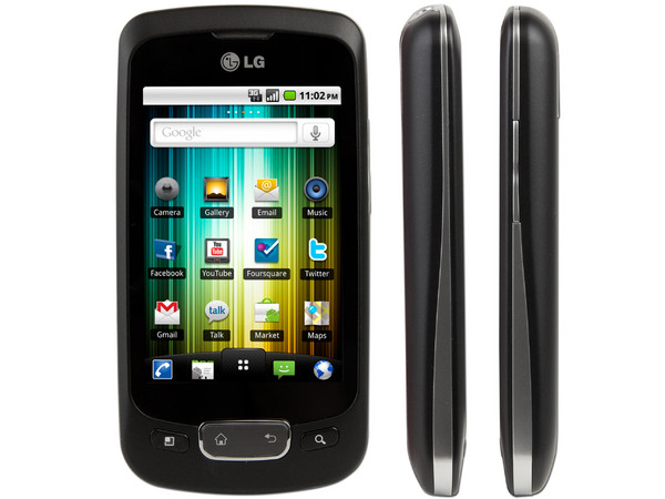 Celular LG Optimus One P500h con Pantalla Touch, cámara de 3.2 MP, conexion Wi-Fi, GPS y S.O. Android 2.2. Color Negro. Región 4. 