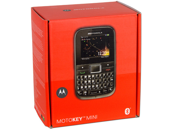 Celular Motorola Motokey Mini EX 108 con teclado Qwerty, cámara de 2 MP y radio FM. Región 4