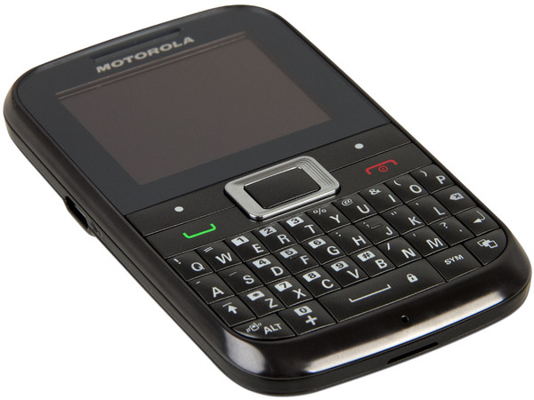 Celular Motorola Motokey Mini EX 108 con teclado Qwerty, cámara de 2 MP y radio FM. Región 4