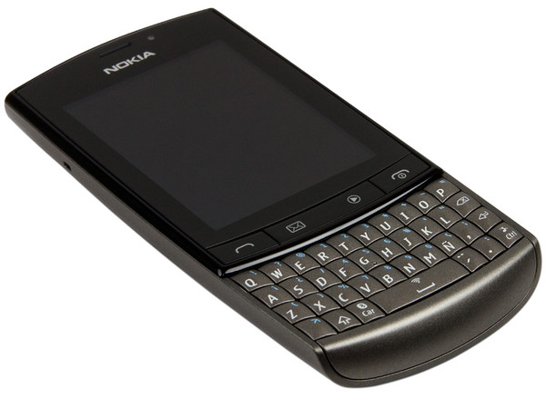 Celular Nokia 303 con teclado QWERTY y Pantalla Touch, cámara de 3.2 MP y conexión Wi-Fi, S.O. Symbian S40. Color Gris. Región 4
