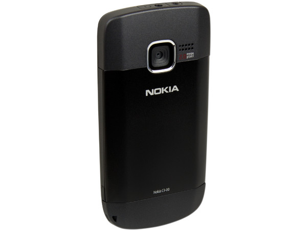 Celular Nokia C3 con teclado QWERTY, cámara de 2 MP y conexión Wi-Fi. Color Negro. Región 4