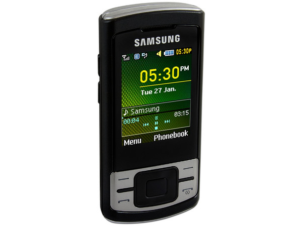 Celular Samsung C3050 Tipo Slider con cámara VGA, radio FM y Bluetooth.