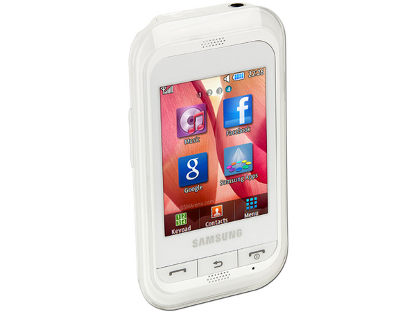 Celular Samsung C3300 con pantalla Touch, Cámara de 1.3MP y Radio FM. Color Blanco. Region 4