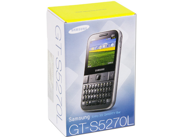 Celular Samsung Chat527 con teclado QWERTY, cámara de 2 MP, conexión 3G y Wi-Fi. Color Gris. Región 4