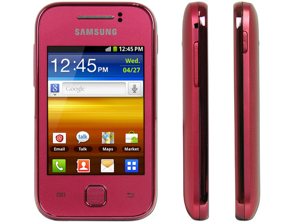 Celular Samsung Galaxy Young con Pantalla Touch, cámara de 2 MP, conexion Wi-Fi y S.O. Android 2.3. Color Rosa. Región 4