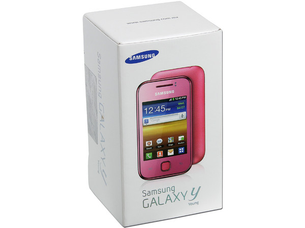 Celular Samsung Galaxy Young con Pantalla Touch, cámara de 2 MP, conexion Wi-Fi y S.O. Android 2.3. Color Rosa. Región 4