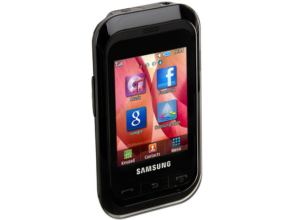 Celular Samsung C3300 con pantalla Touch, Cámara de 1.3MP y Radio FM. Color Negro. Region 4