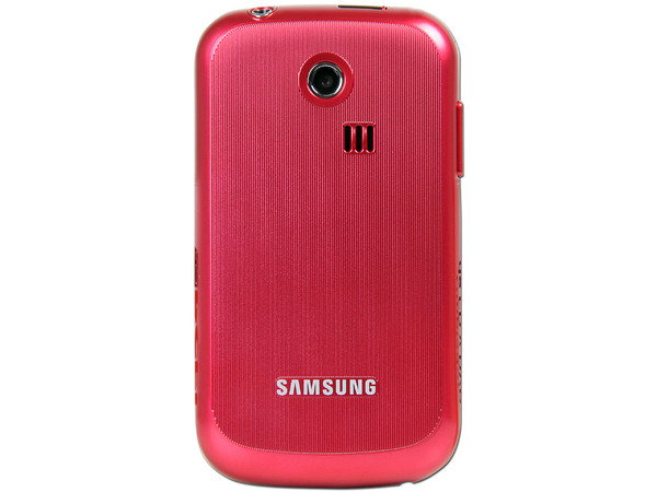 Celular Samsung S3350 con teclado QWERTY, cámara de 2 MP y conexión Wi-Fi. Color Rosa. Región 4