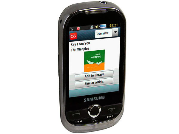Celular Samsung M3710 Corby Music con pantalla Touch cámara de 2 MP y conexión Wi-Fi. Región 4