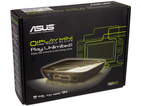 Reproductor Multimedia HD ASUS O!Play Mini, Full HD, USB y Lector de Tarjetas. 
