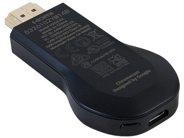 Google Chromecast HDMI (dispositivo de transmisión de contenido multimedia).