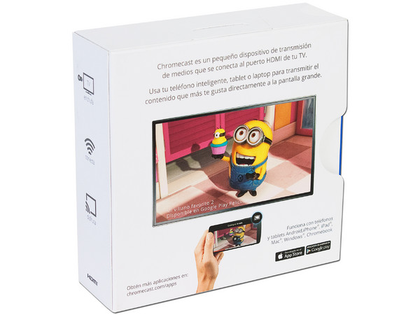 Google Chromecast HDMI (dispositivo de transmisión de contenido multimedia).