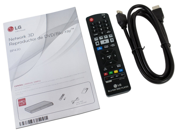 Reproductor Blu-ray 3D LG, Smart TV, Full HD 1080p, DVD Región 4, Dolby True-HD, USB.