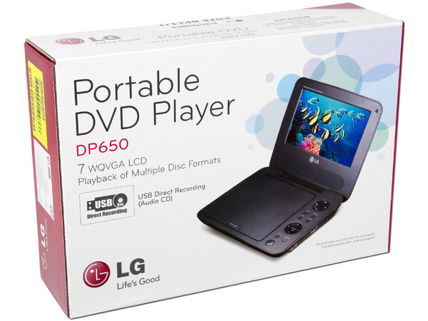 DVD Portátil LG DP-650 con pantalla de 7