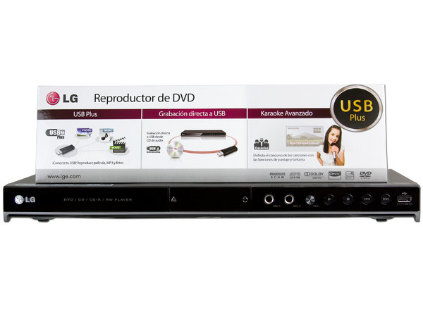 Reproductor de DVDs LG modelo DV586, Región 4