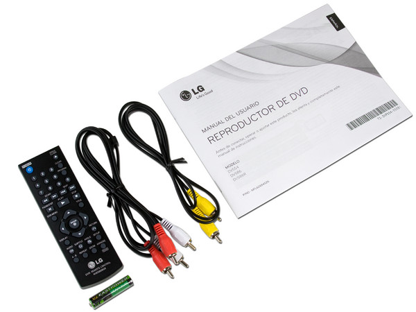 Reproductor de DVDs LG modelo DV586, Región 4