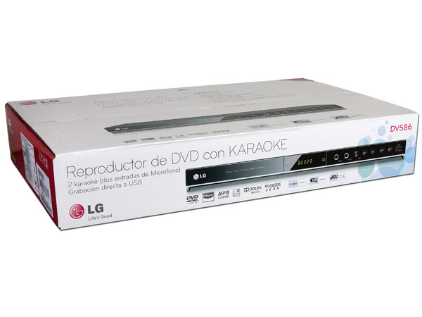 Reproductor de DVDs LG modelo DV586, Región 4