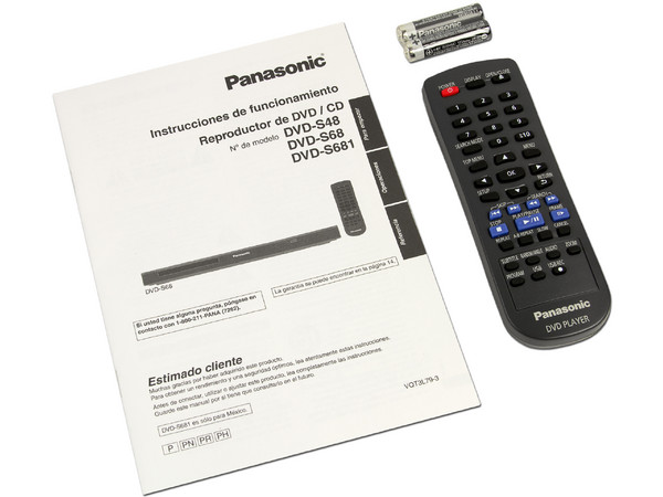 Reproductor de DVD Panasonic, lector USB, HDMI, Región 4.