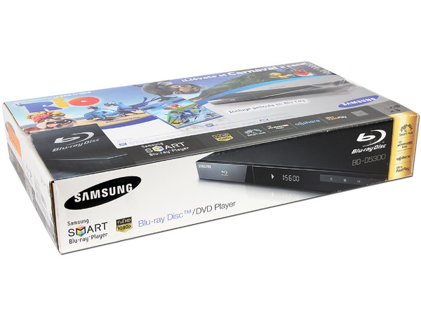 Reproductor Blu-ray Samsung Smart, Full HD 1080p, compatible, DVD Región 4, Dolby True-HD, USB.