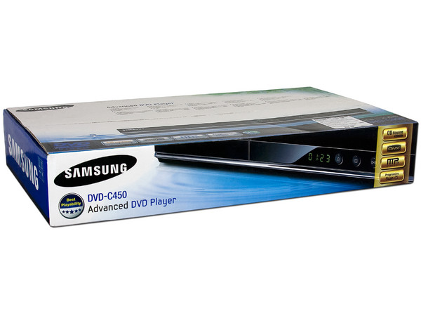 Reproductor de DVDs Samsung modelo DVD-C450, Región 4