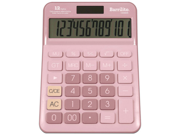 Calculadora Científica Barrilito CE8809, 12 Dígitos. Colores Surtidos.