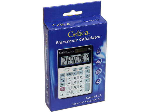 Calculadora de Escritorio Celica CA-018-12, 12 dígitos.