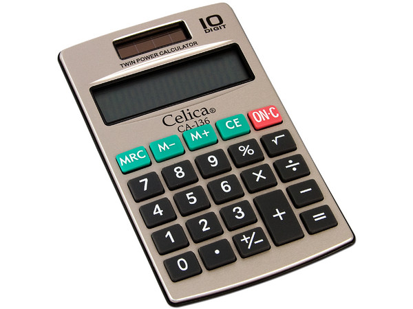 Calculadora de Bolsillo Celica 10 dígitos.