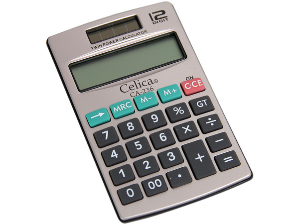 Calculadora de Bolsillo Celica 12 dígitos. 