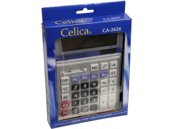 Calculadora de Escritorio Celica CA-2626, 12 dígitos.
