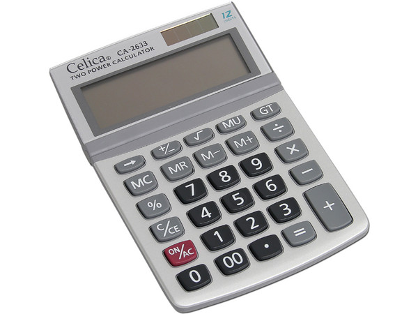 Calculadora de Escritorio Celica CA-2633, 12 dígitos.