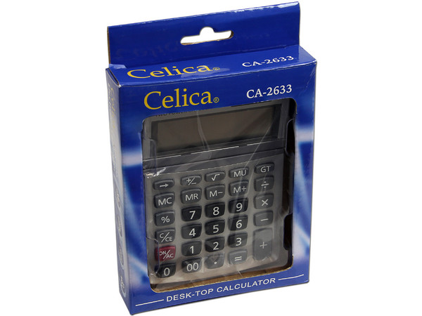 Calculadora de Escritorio Celica CA-2633, 12 dígitos.
