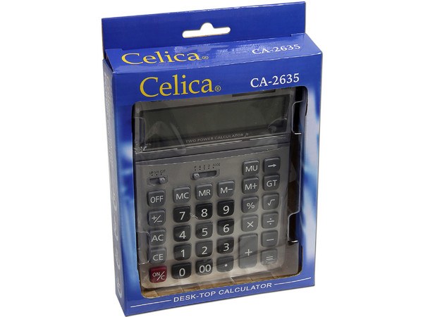 Calculadora de Escritorio Celica CA-2635, 12 dígitos.
