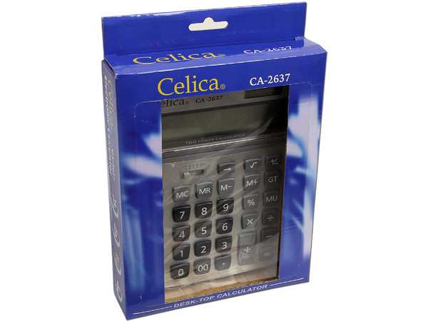 Calculadora de Escritorio Celica CA-2637, 12 dígitos.