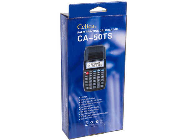 Calculadora Celica 12 dígitos con impresora integrada.